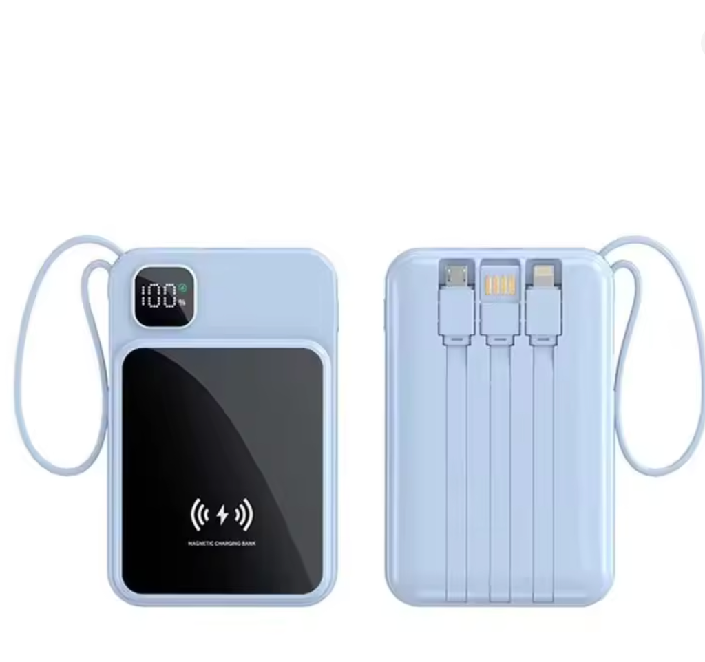 Magnetic 10000mAh Power Bank with Fast Charging