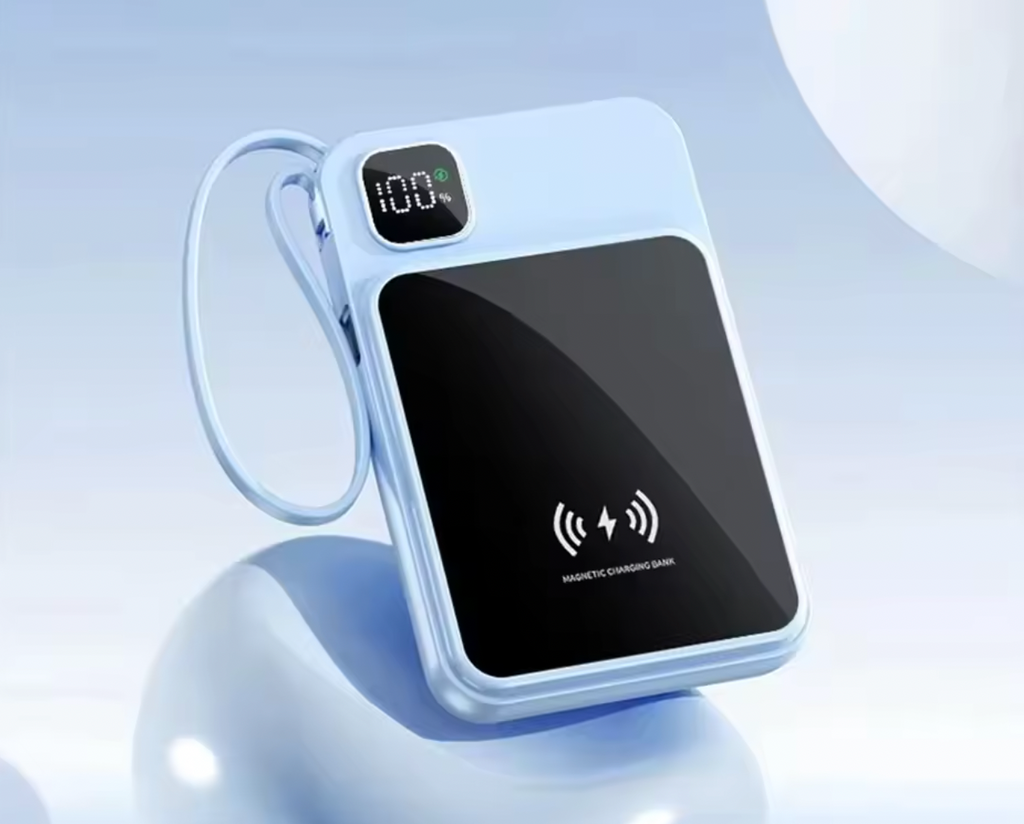 Magnetic 10000mAh Power Bank with Fast Charging